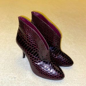 Vince Camuto Dark Red Bootie Heels